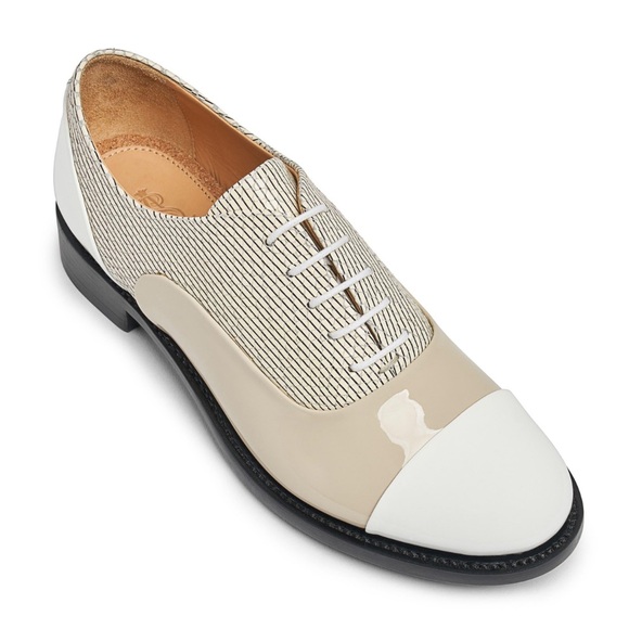 The Office of Angela Scott MS. BAKER SNAKESKIN EMBOSSED OXFORD IN PINSTRIPES 39 - Picture 3 of 16